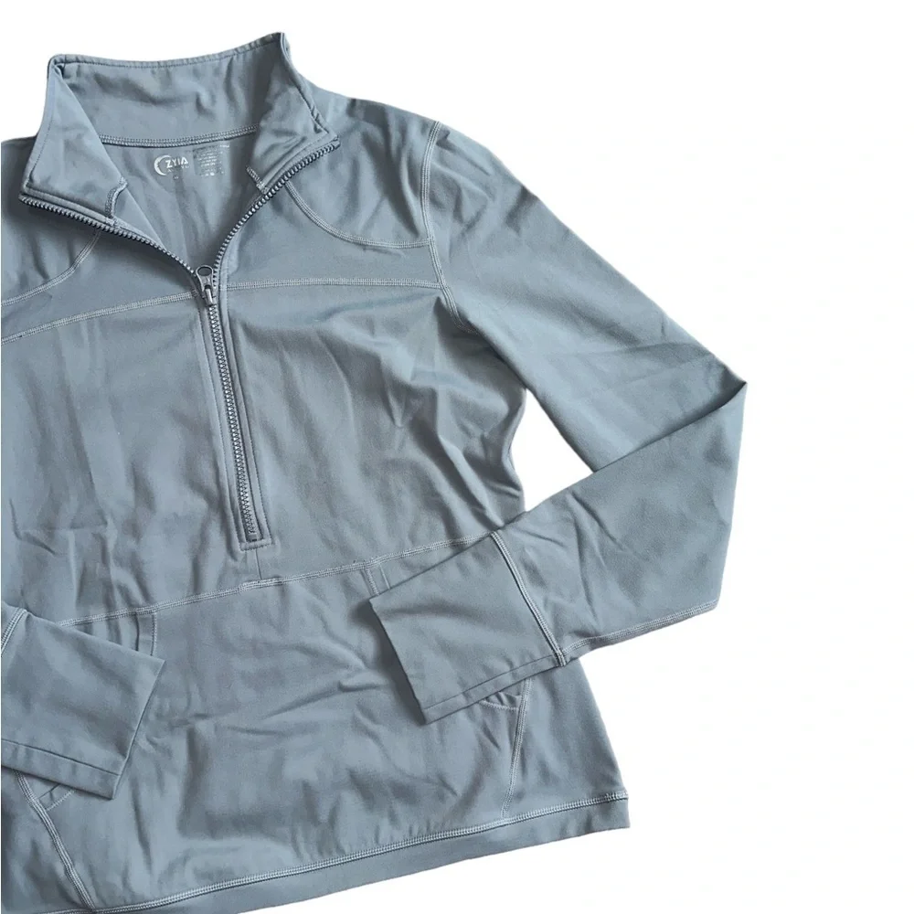 Women’s Zyia Active Half Zip Pullover Grey Size XL - Picture 3 of 6